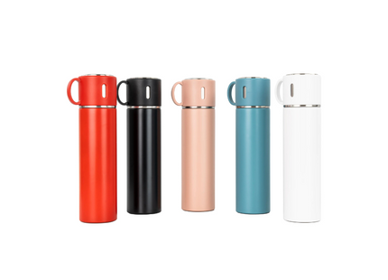 Thermos bottle with drinking cup as lid 500 ml, sky blue