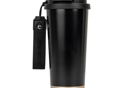 Thermos bottle with drinking cup as lid 500 ml, blue