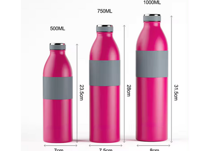 Thermos bottle with drinking cup as lid 500 ml, blue