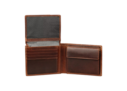 Portefeuille Bugatti Romano marron foncé