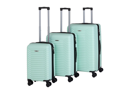 KOOR Manila 3-piece travel suitcase set, Mint