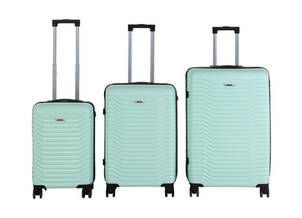 KOOR Manila 3-piece travel suitcase set, Mint