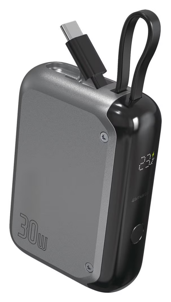 4smarts Powerbank Pocket 10000 mAh, Spacegrau