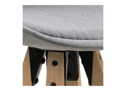 AC Design Dima bar stool, set of 2, 48.5 x 111.5 cm, light grey