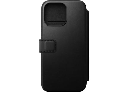 Nomad Modern Leather Folio iPhone 15 Pro Max Black