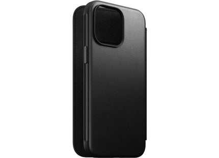 Nomad Modern Leather Folio iPhone 15 Pro Max Black