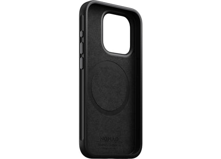 Coque arrière Nomad Modern Leather Horween iPhone 15 Pro Noir