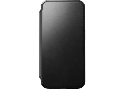 Nomad Modern Horween Étui portefeuille en cuir pour iPhone 15 Pro Noir