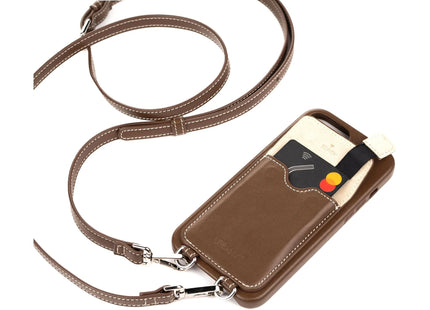 Urbany's Collier Étui Handekette+ iPhone 15 Pro Max Espresso Martini