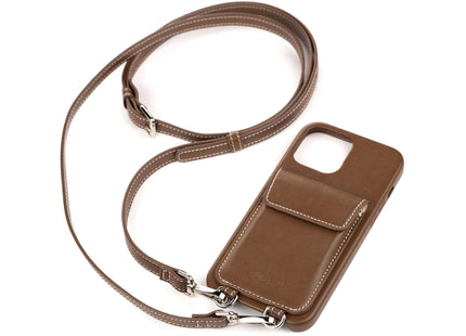 Urbany's Collier Étui Handekette+ iPhone 15 Pro Max Espresso Martini