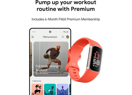 Fitbit Activity Tracker Charge 6, Orange