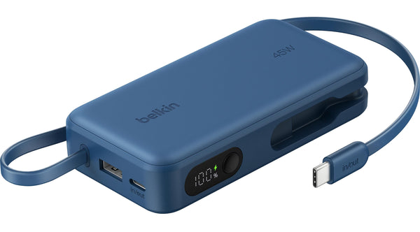 Belkin BOOSTCHARGE mit Display, 10000 mAh, USB-C Kabel
