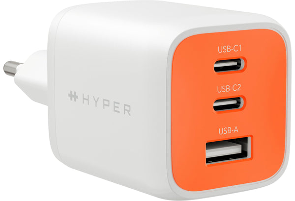 HYPER USB-Wandladegerät Flex GaN 65 W 2x USB-C 1x USB-A