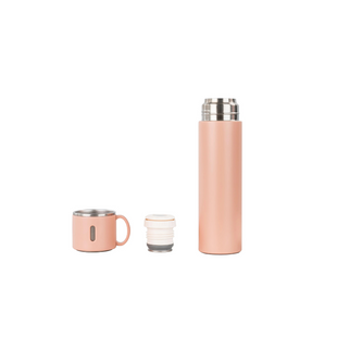 Thermosflasche mit Trinkbecher als Deckel 500 ml, Schwarz