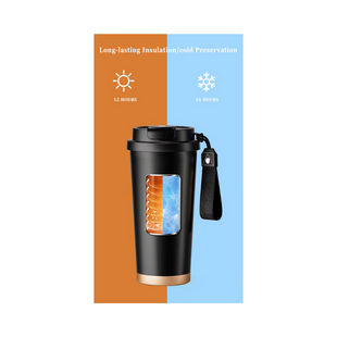 Tasse à café isotherme à emporter 500 ml, blanc crème