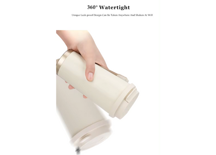 Vakuumisolierter Kaffeebecher To Go 500 ml, Weiss