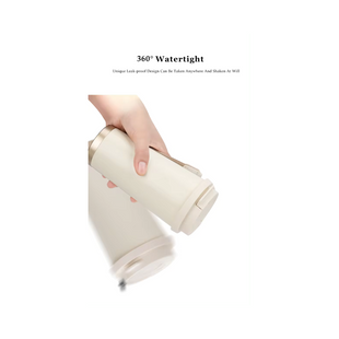 Tasse à café isotherme à emporter 500 ml, blanc crème