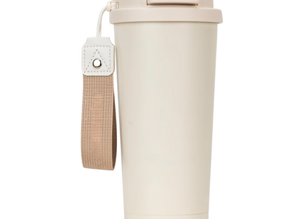 Vakuumisolierter Kaffeebecher To Go 500 ml, Weiss