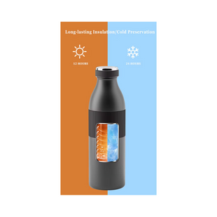 Doppelwandige Thermo-Trinkflasche 500 ml, Grün
