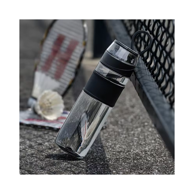 Gourde de sport Gym 650 ml, noire