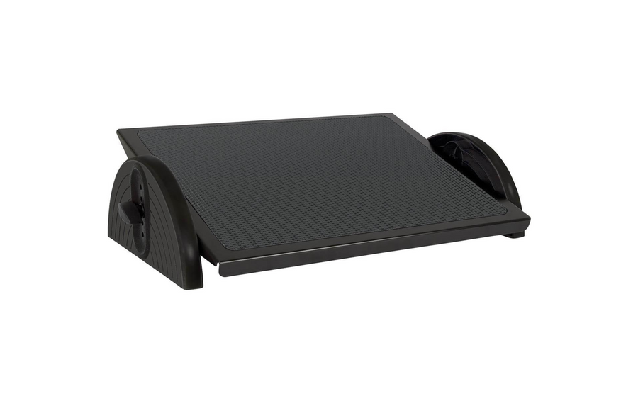 WEDO Poggiapiedi Relax Steel Black 5 livelli, Nero