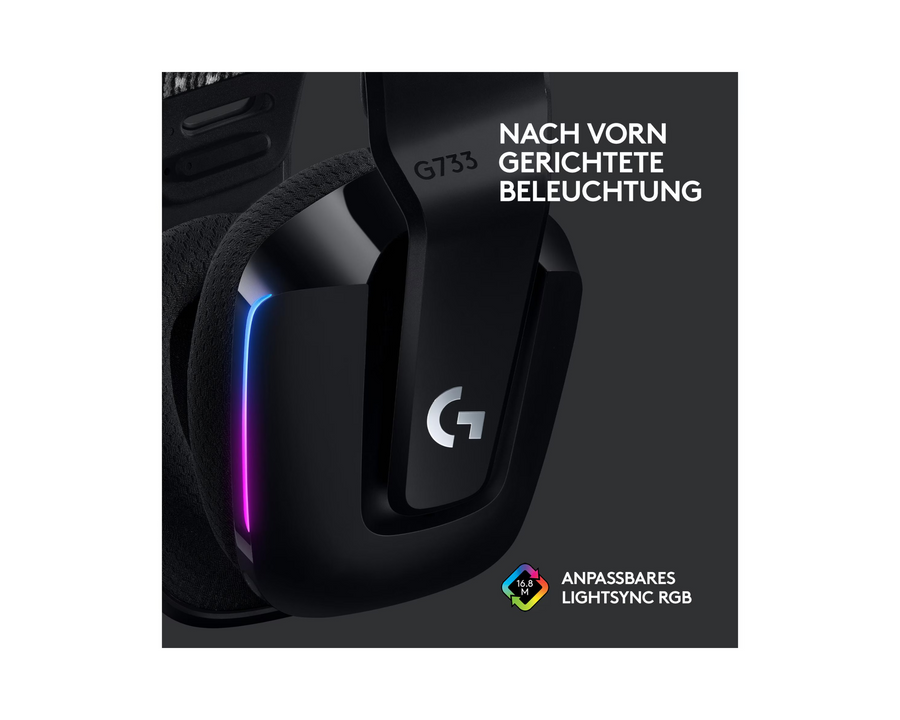 Logitech Headset G733 Lightspeed Nero