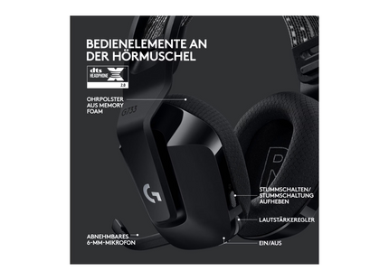 Logitech Headset G733 Lightspeed Black