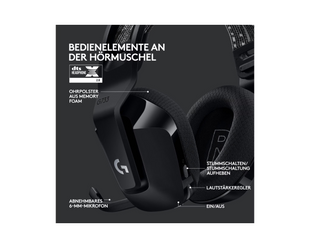 Logitech Headset G733 Lightspeed Schwarz