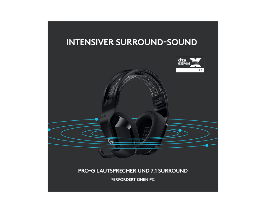 Logitech Headset G733 Lightspeed Nero