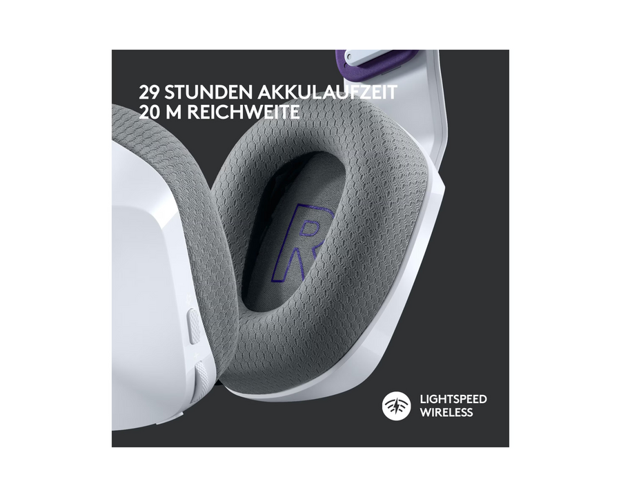 Logitech Headset G733 Lightspeed Bianco