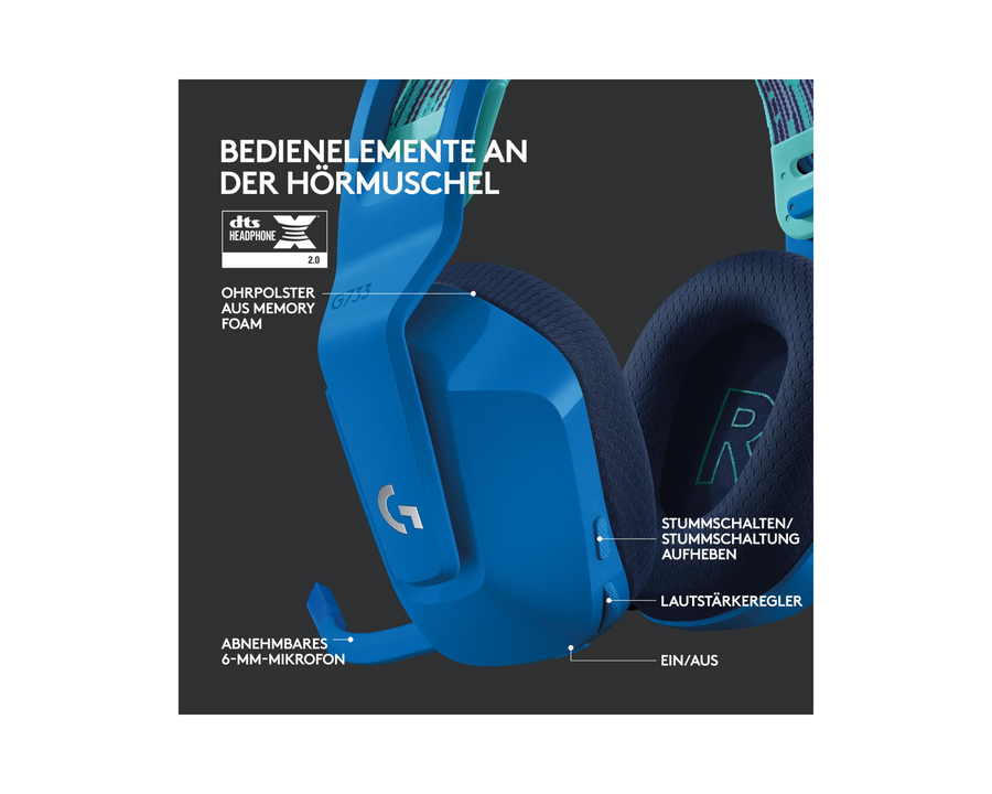 Logitech Headset G733 Lightspeed Blu