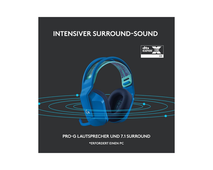 Logitech Headset G733 Lightspeed Blu