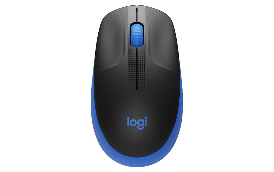 Logitech Mouse M190 Blue/Black, wireless