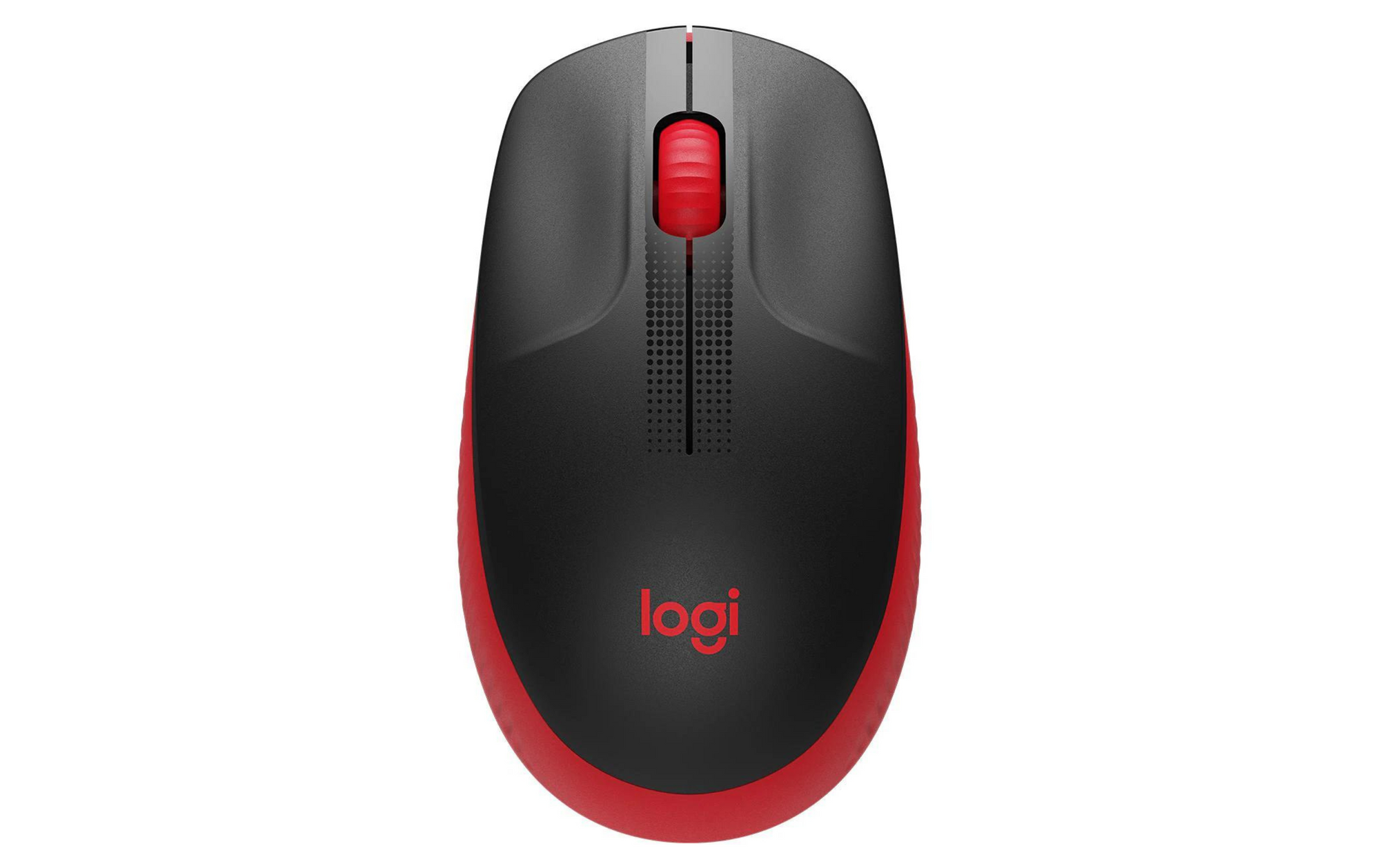 Logitech Mouse M190 Red/Black, wireless