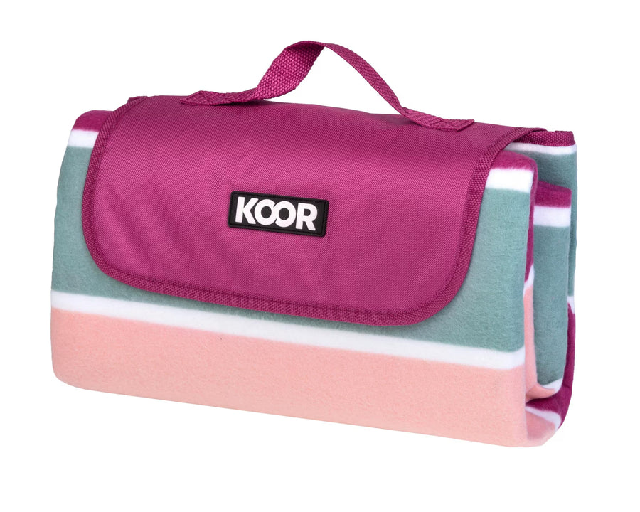 KOOR Coperta da picnic Lido-Magenta 135 x 160 cm