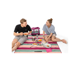 Couverture de pique-nique KOOR Lido-Magenta 135 x 160 cm