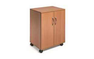 Chariot multifonction DURABLE 74/53 2 portes, 2 étagères, marron
