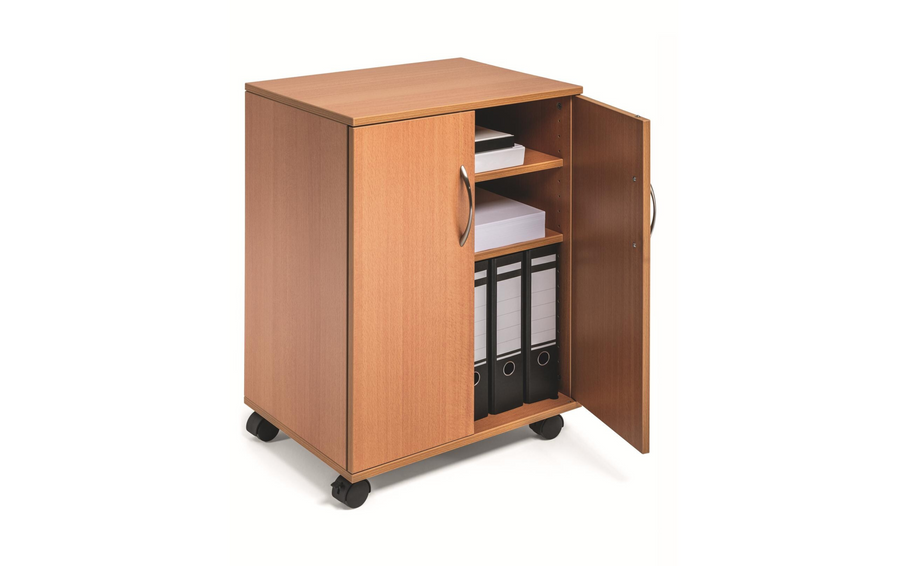 DURABLE Carrello multifunzione 74/53 2 ante, 2 ripiani, Marrone