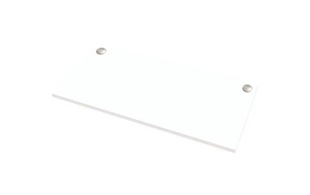 Fellowes Tischplatte Levado 140 x 80 cm, Weiss
