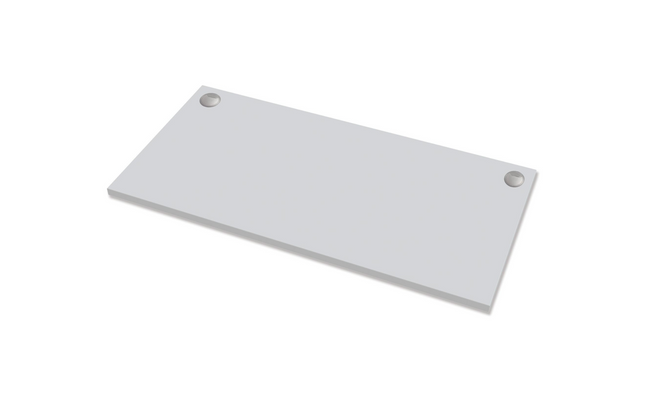 Fellowes Tischplatte Levado 180 x 80 cm, Grau