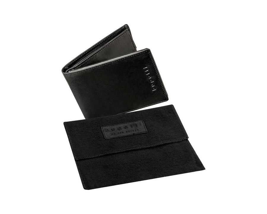 Bugatti Portafoglio Romano Nero