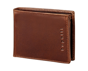 Portefeuille Bugatti Romano marron foncé