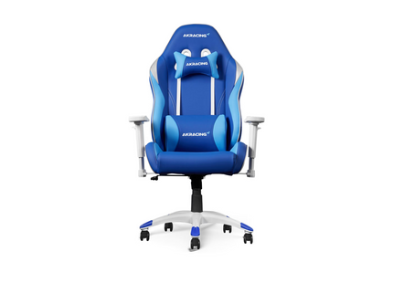 Chaise gamer AKRacing California bleu et blanc