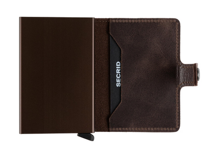 SECRID Portemonnaie Miniwallet Vintage Chocolate
