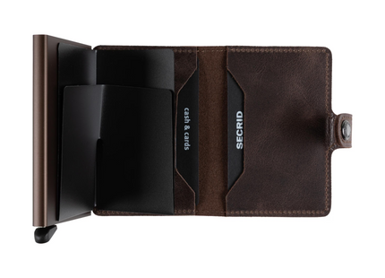 SECRID Portemonnaie Miniwallet Vintage Chocolate