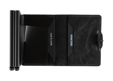 SECRID Portemonnaie Twinwallet Vintage Black