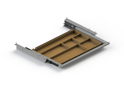 Actiforce Materialschublade SN 43.4 x 4.4 x 26 cm, Silber
