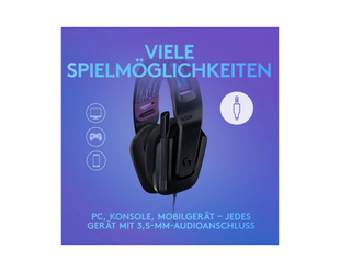 Logitech Casque G335 Gaming Noir