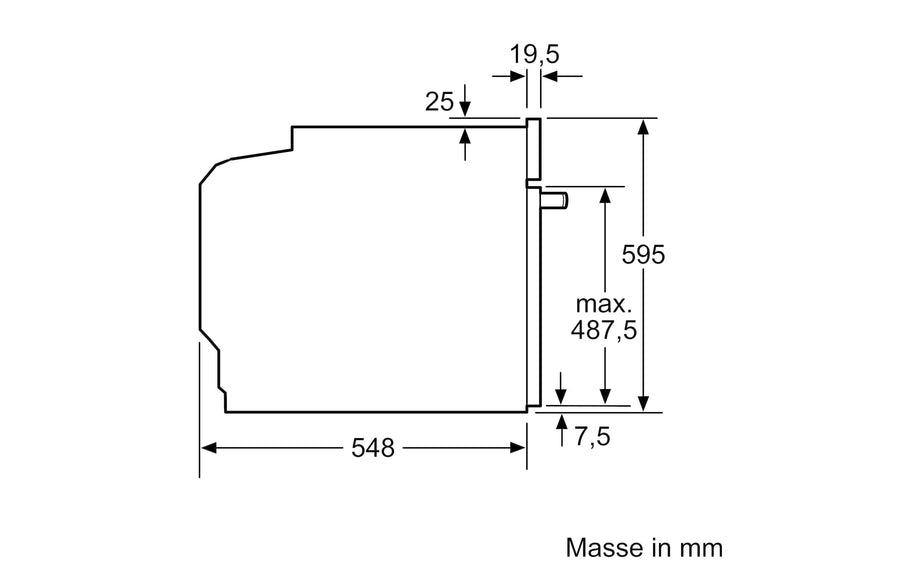 Siemens Einbauherd HE510ABR0C EU 60, Schwarz/Silber