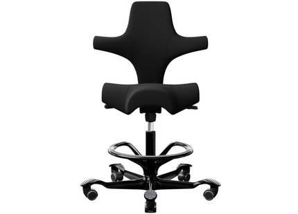 HÅG Bürostuhl Capisco 8106 mit Fussring Schwarz